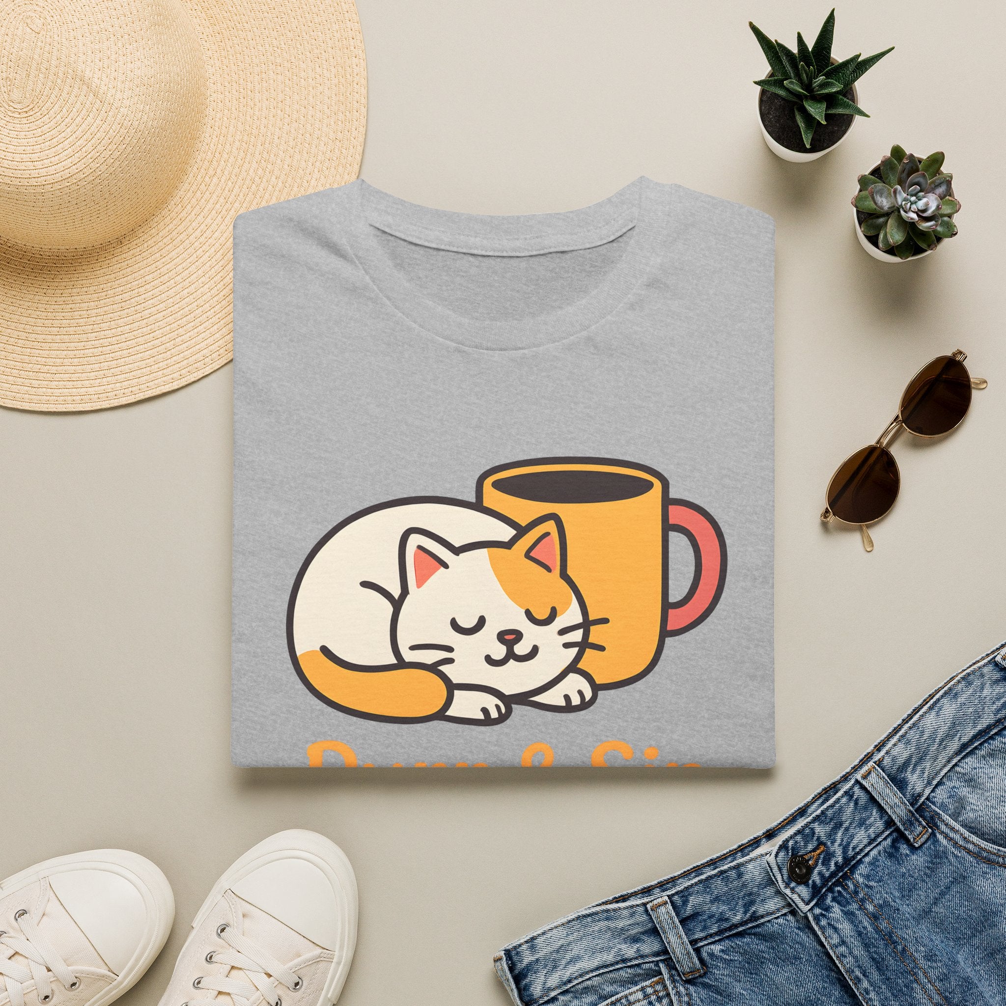 Purr and Sip Logo T-Shirt
