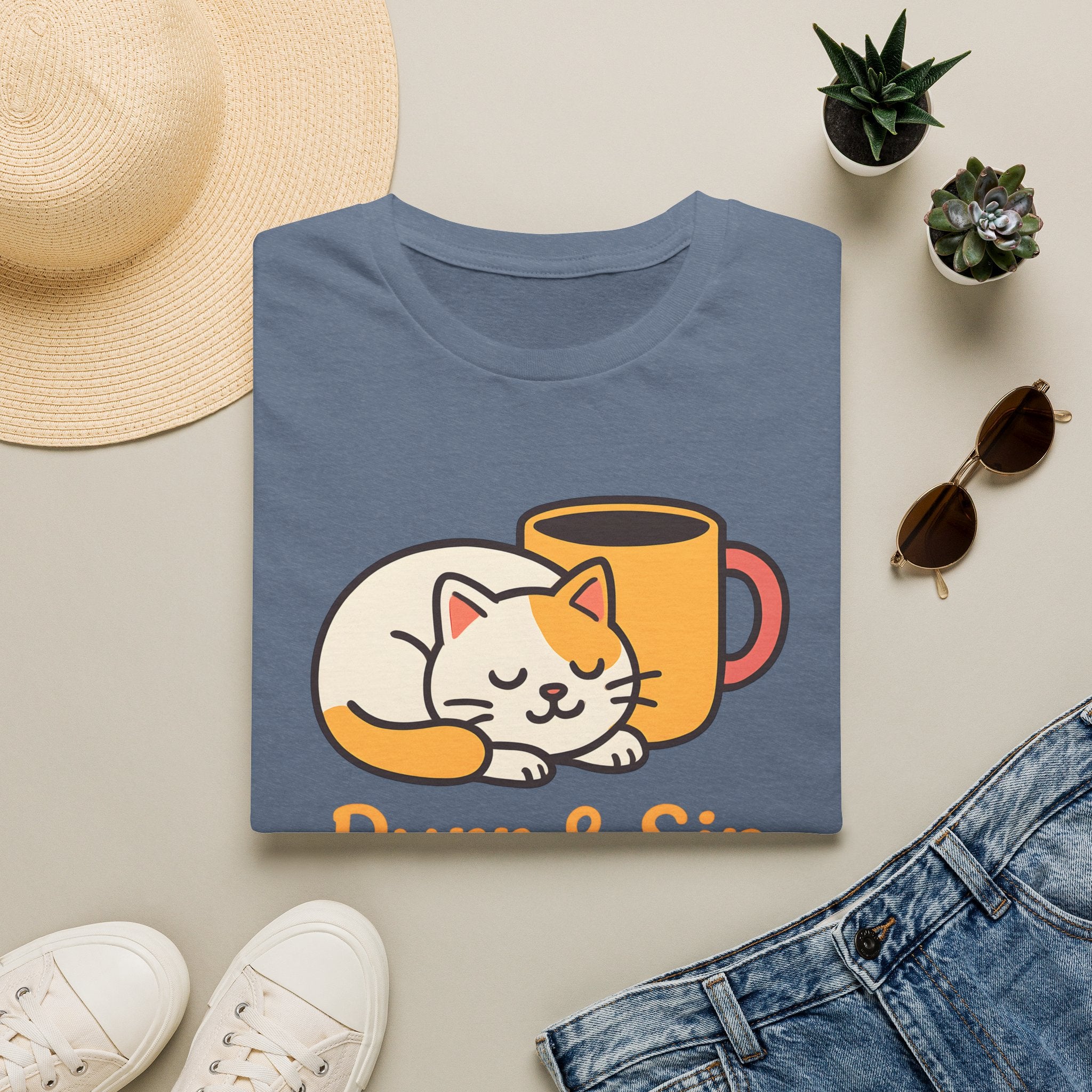 Purr and Sip Logo T-Shirt