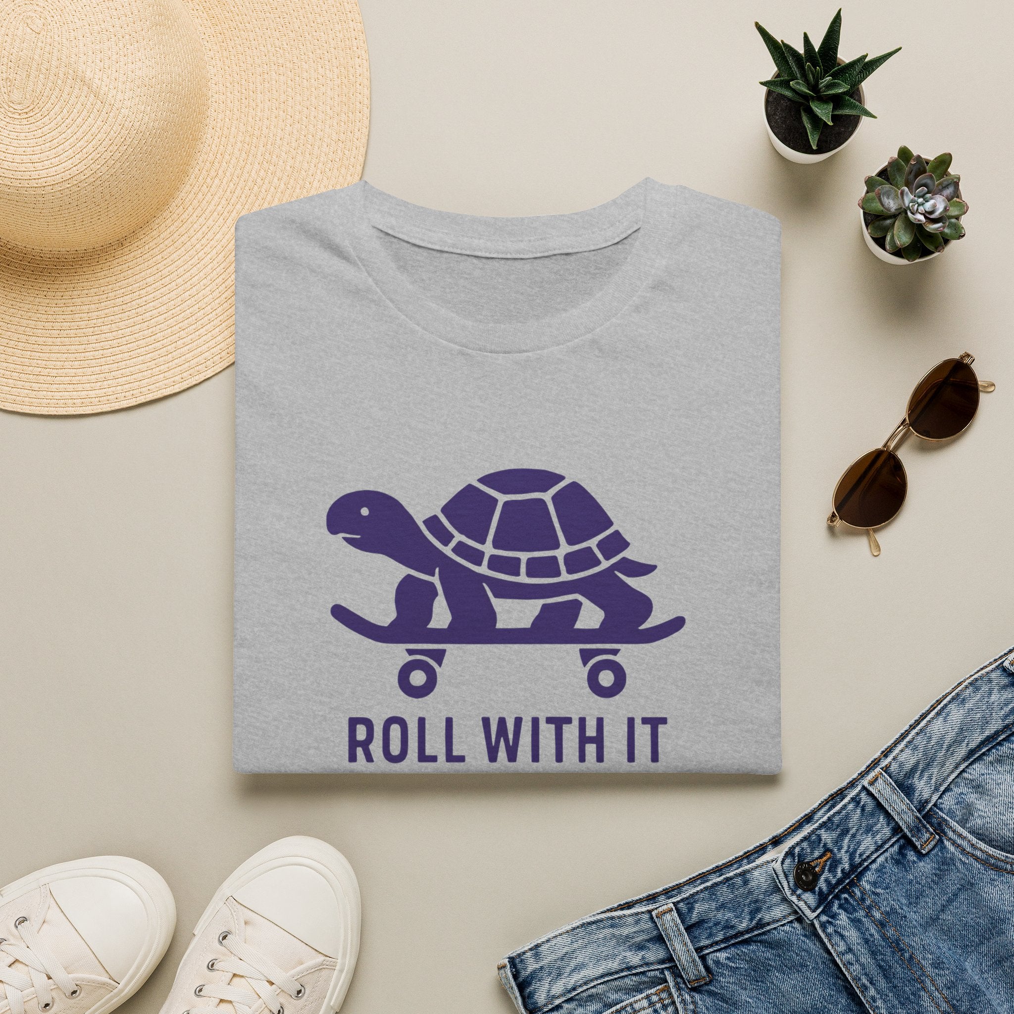Turtle on Skateboard T-Shirt