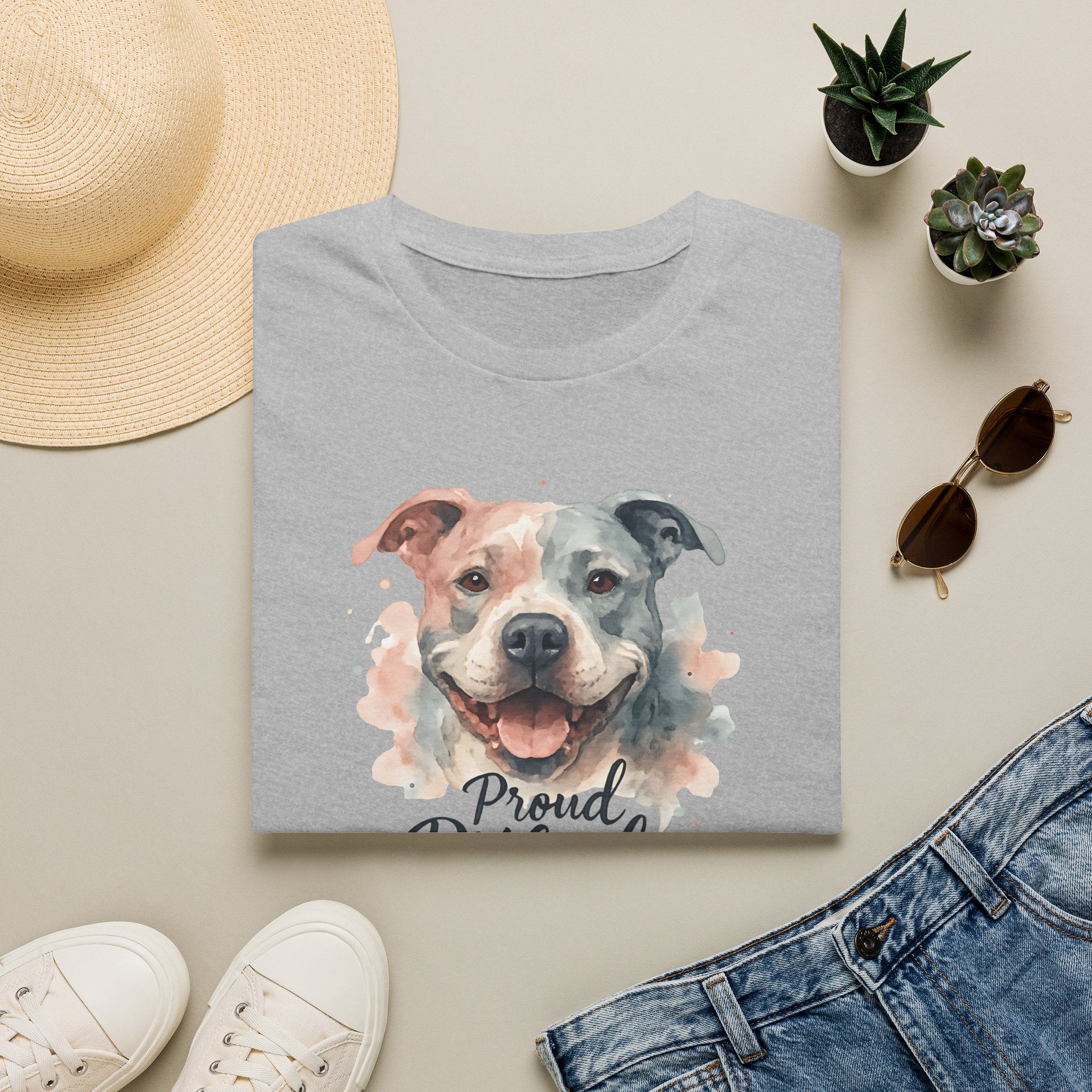 Proud Pitbull Mom T-Shirt