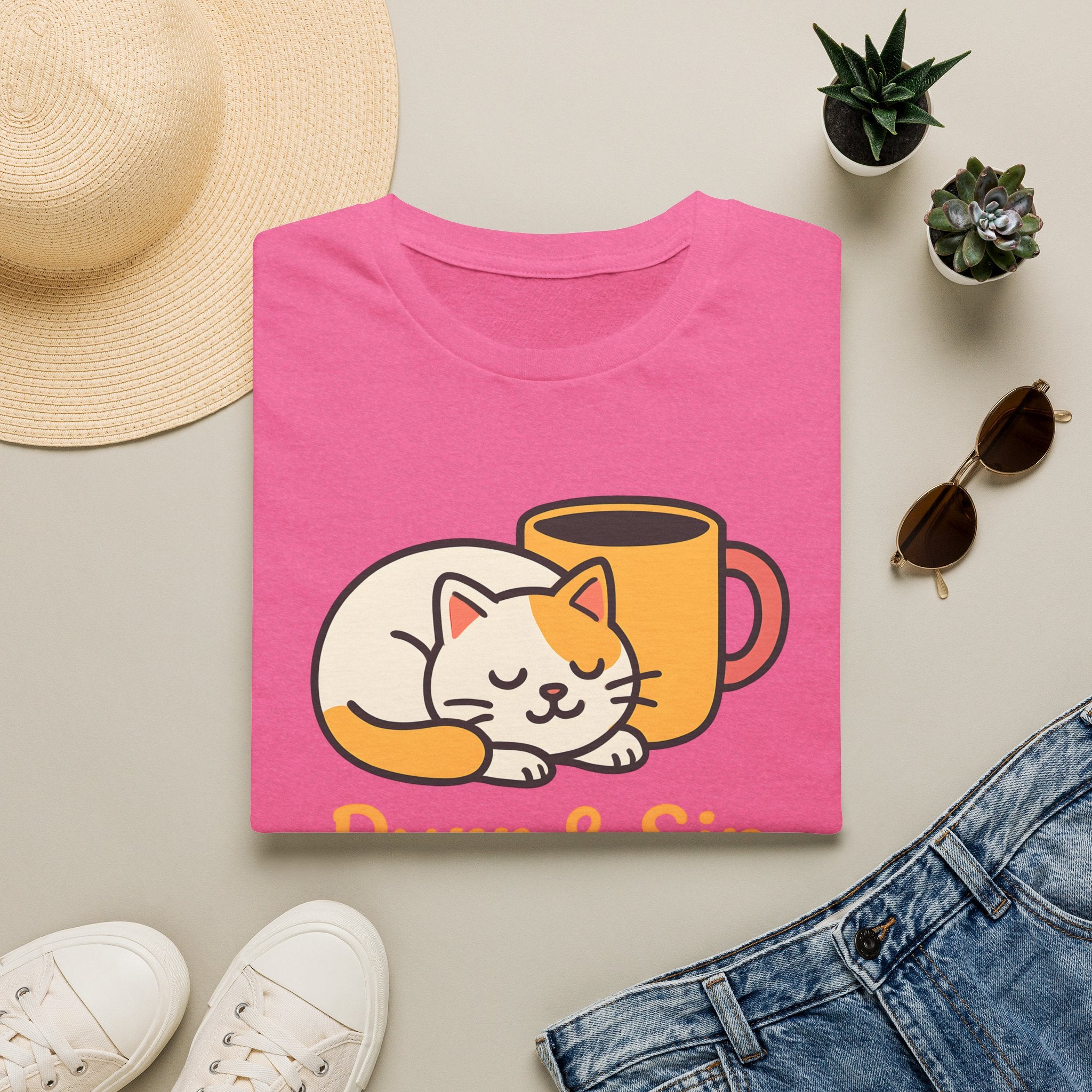 Purr and Sip Logo T-Shirt