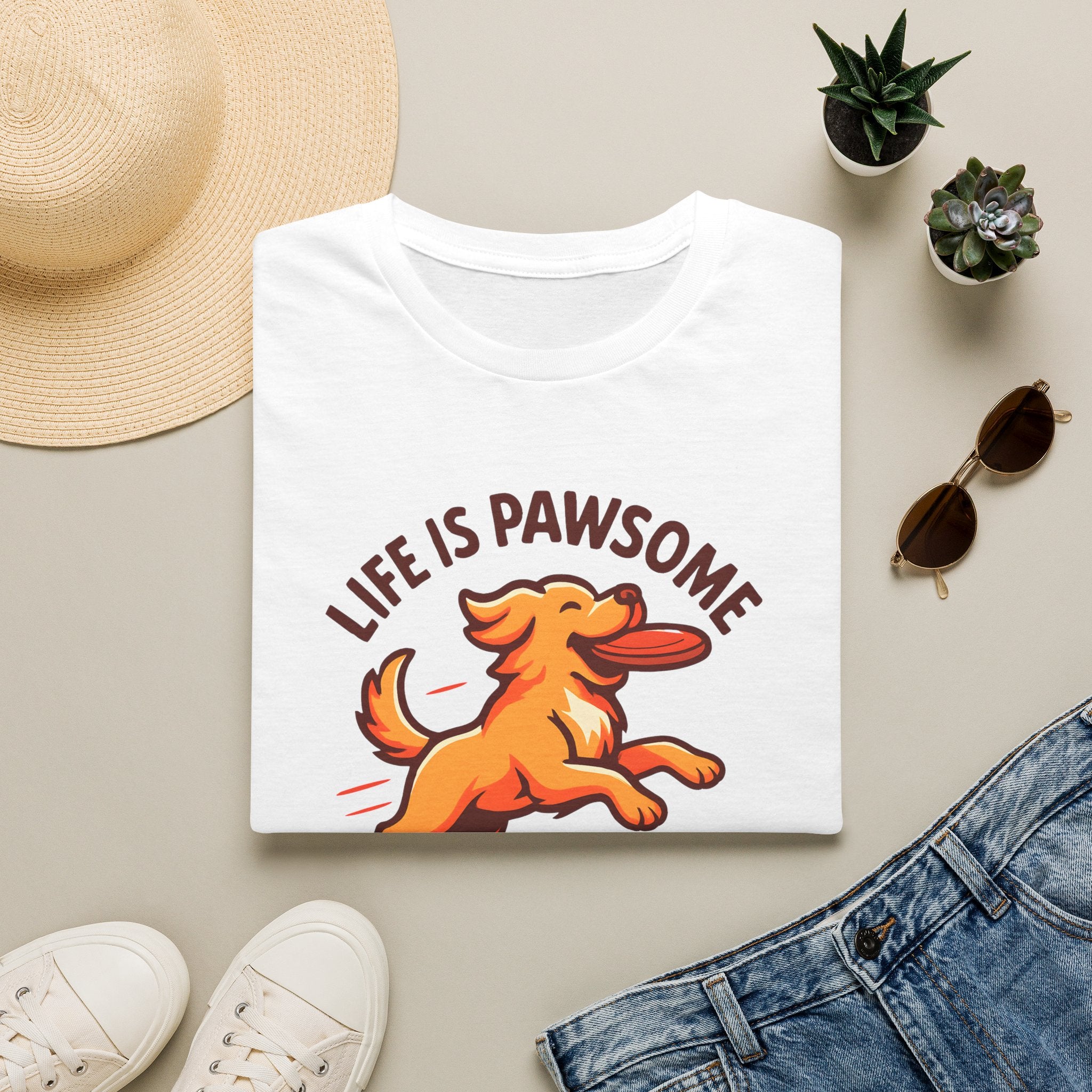 Dog Frisbee Fetch T-Shirt