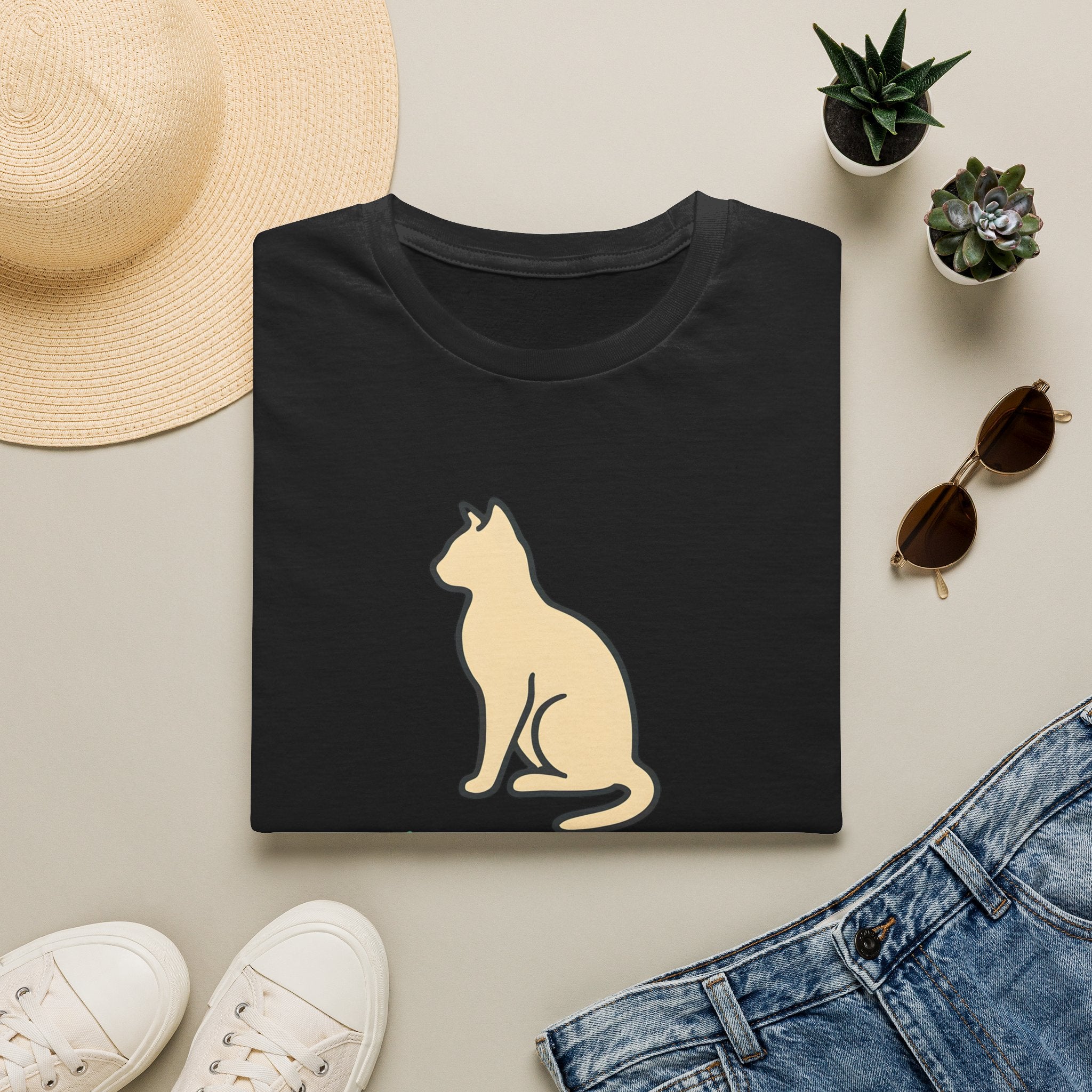 Meowtivation Cat Illustration T-Shirt