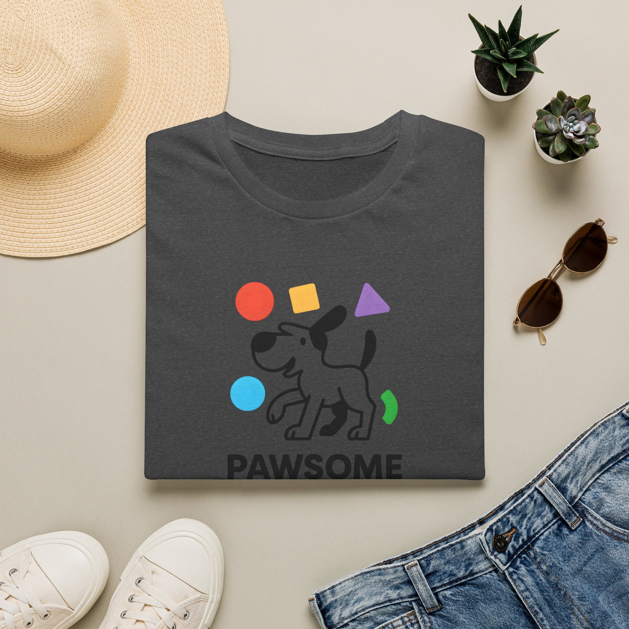 Unicorn with colorful shapes T-Shirt