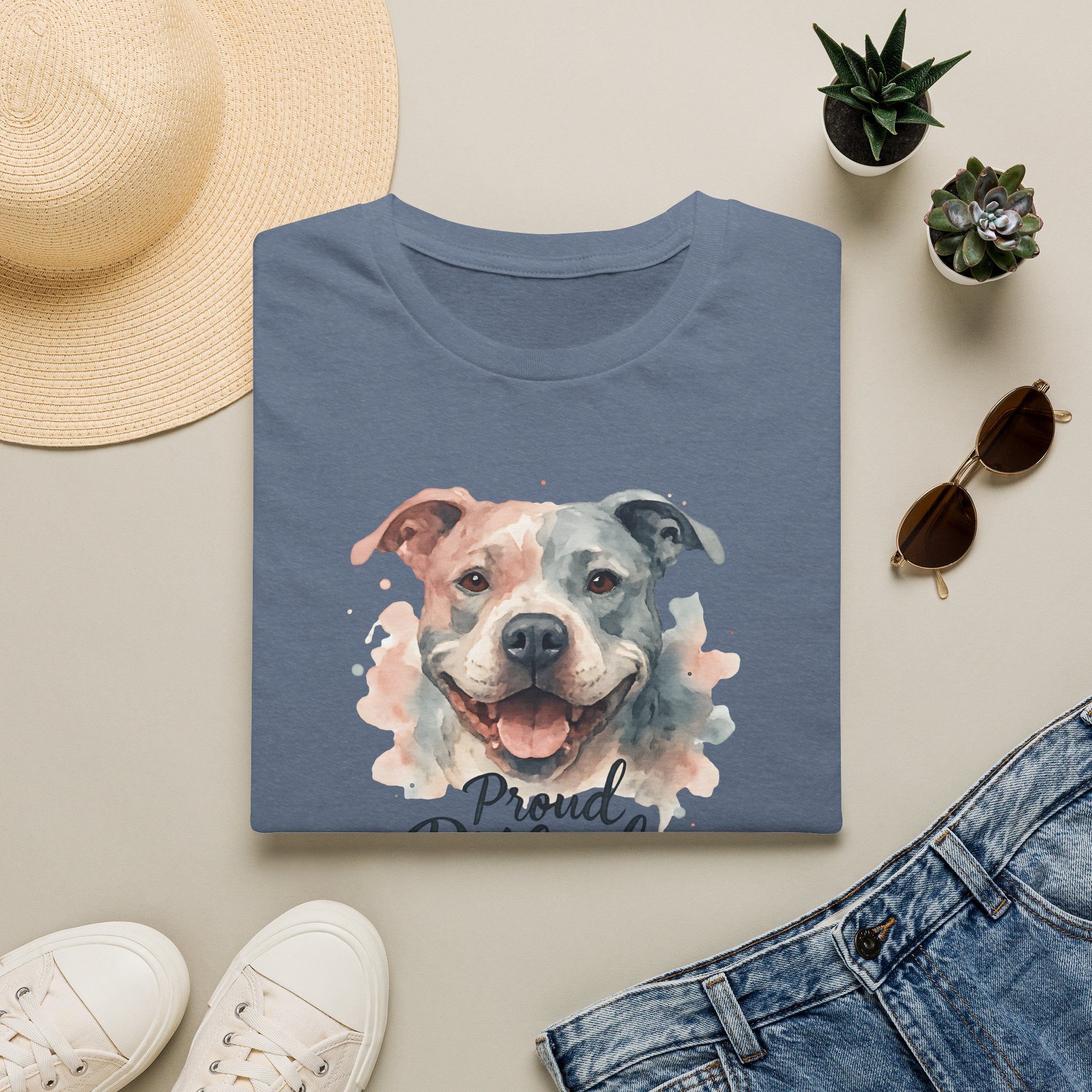 Proud Pitbull Mom T-Shirt
