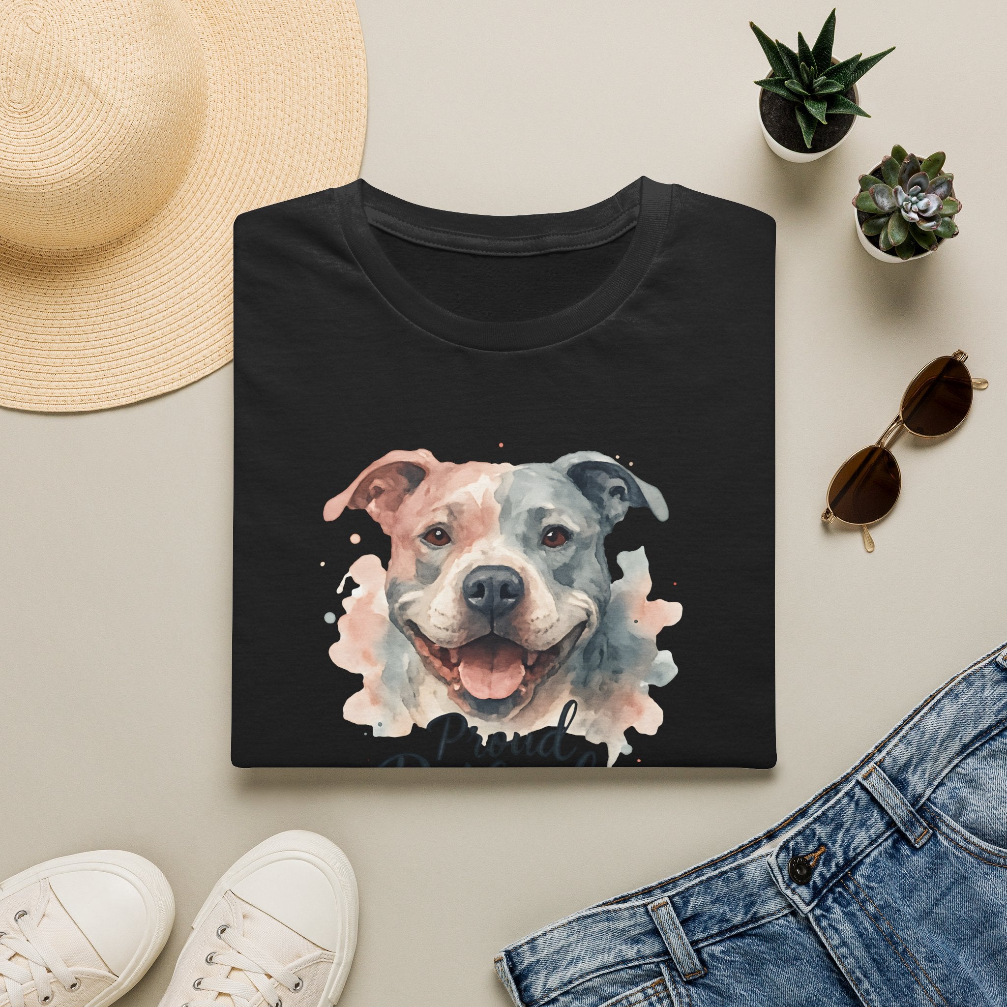 Proud Pitbull Mom T-Shirt