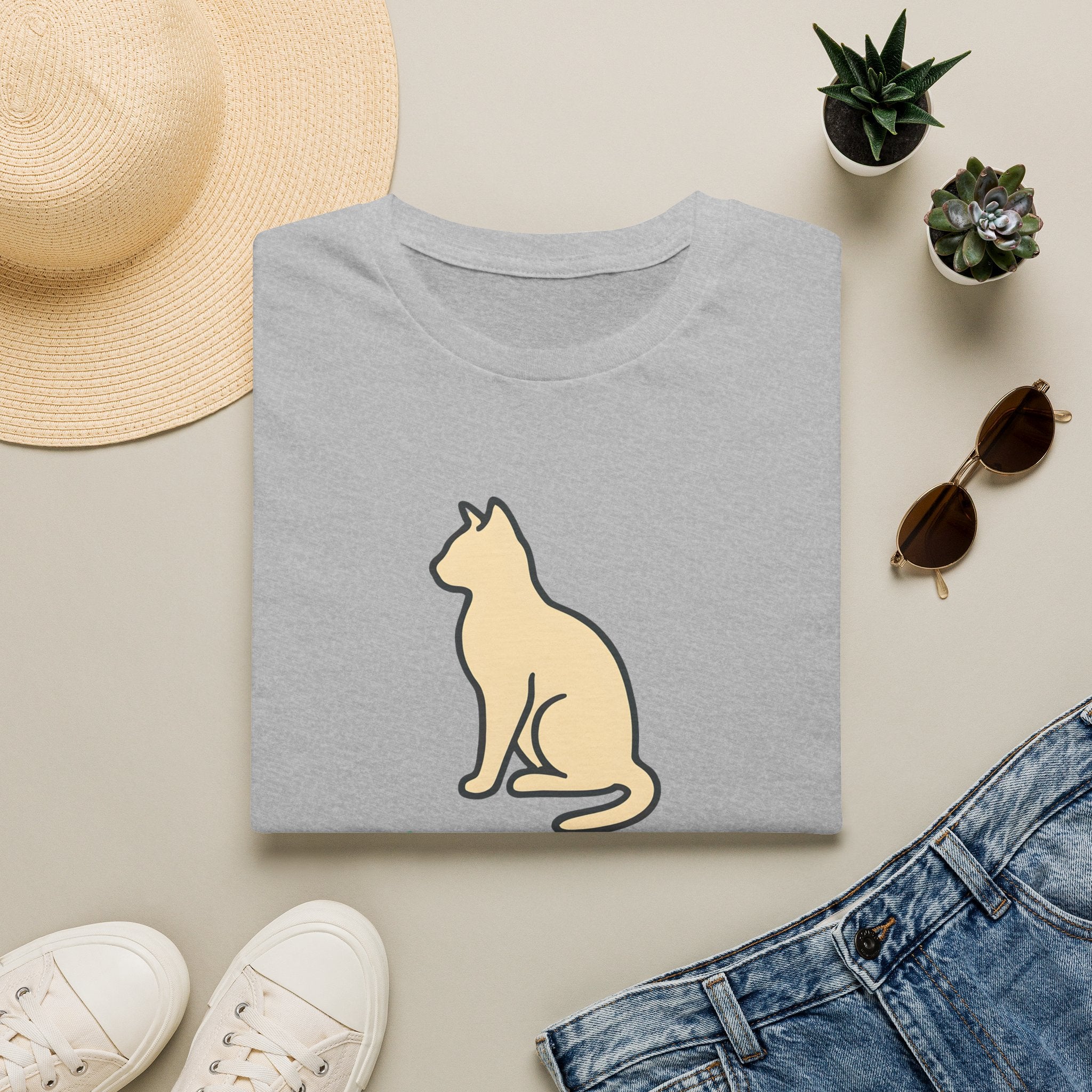 Meowtivation Cat Illustration T-Shirt