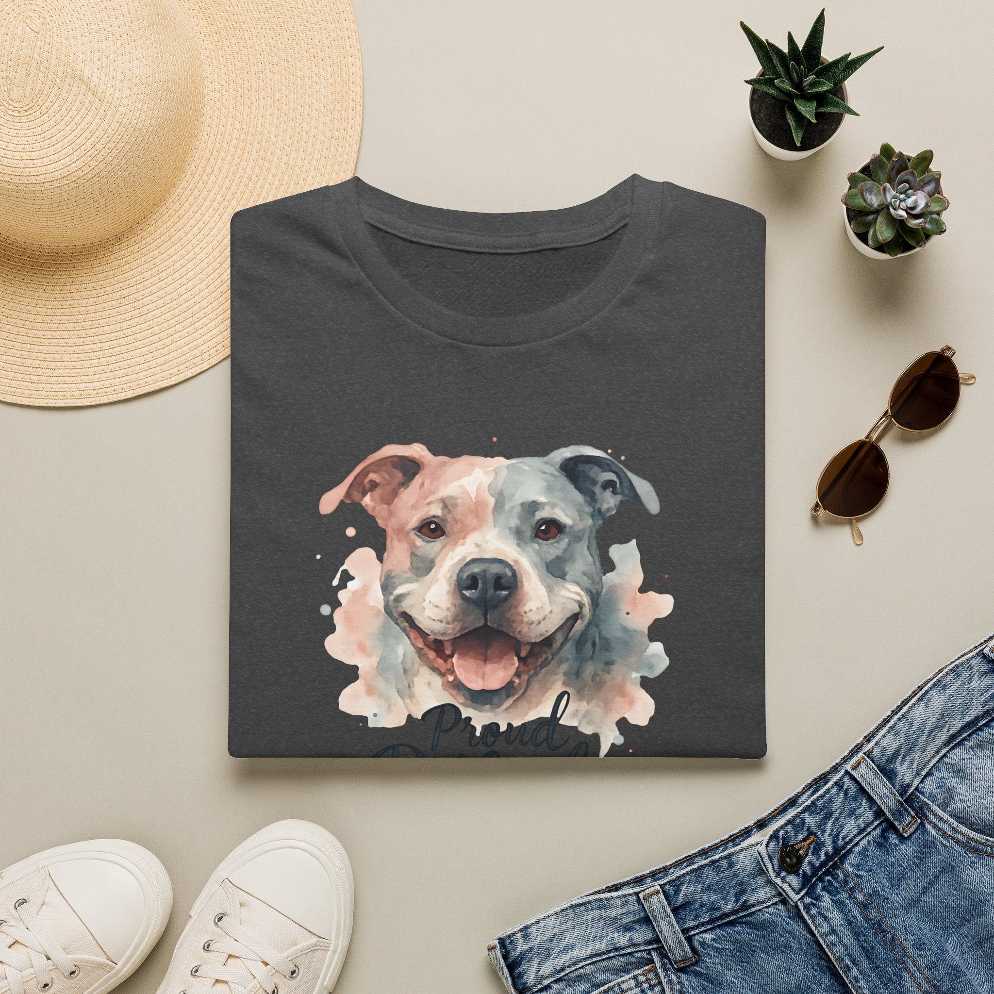 Proud Pitbull Mom T-Shirt