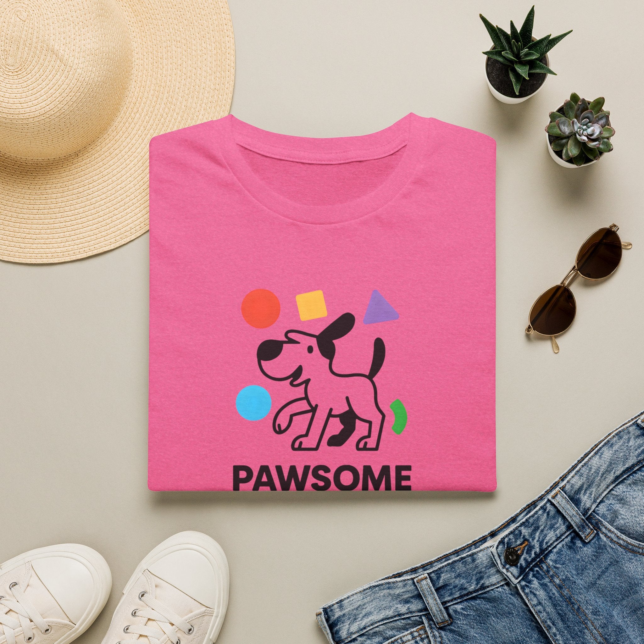 Unicorn with colorful shapes T-Shirt