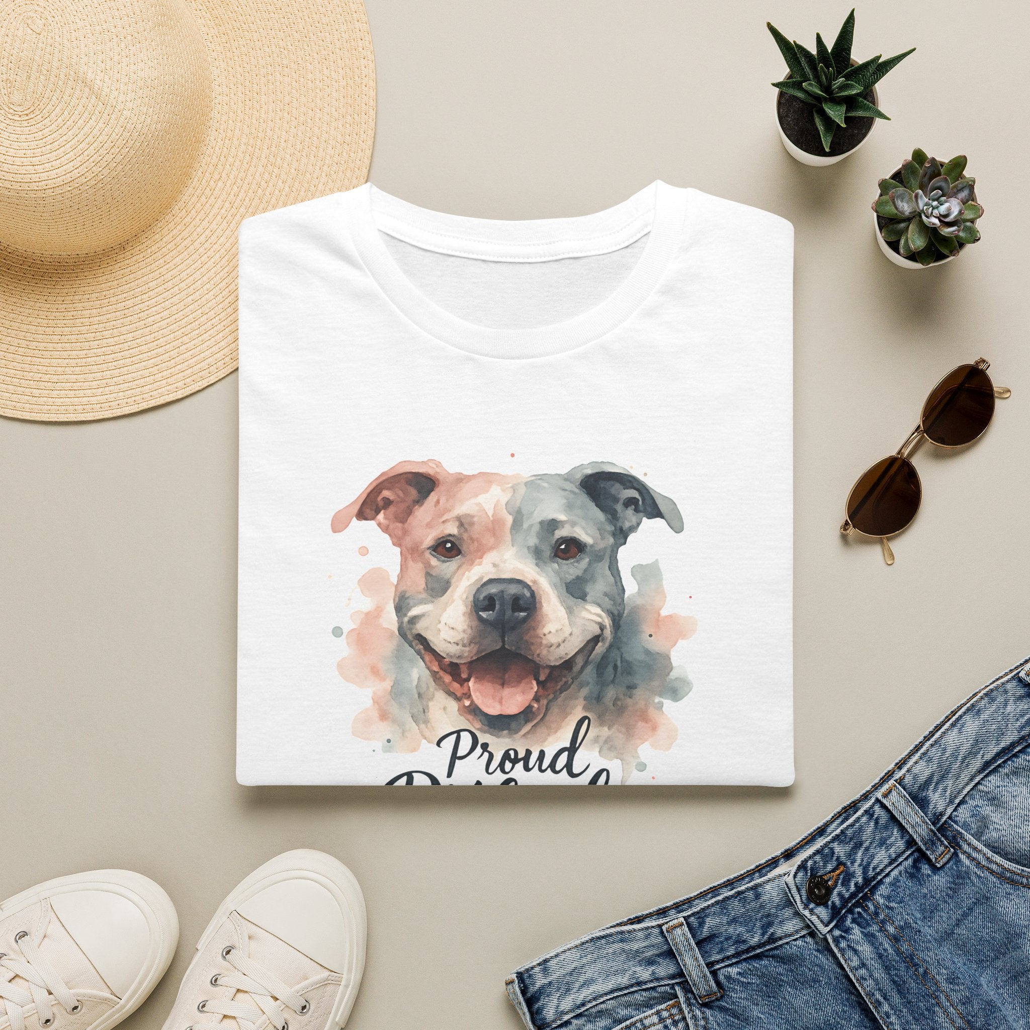 Proud Pitbull Mom T-Shirt