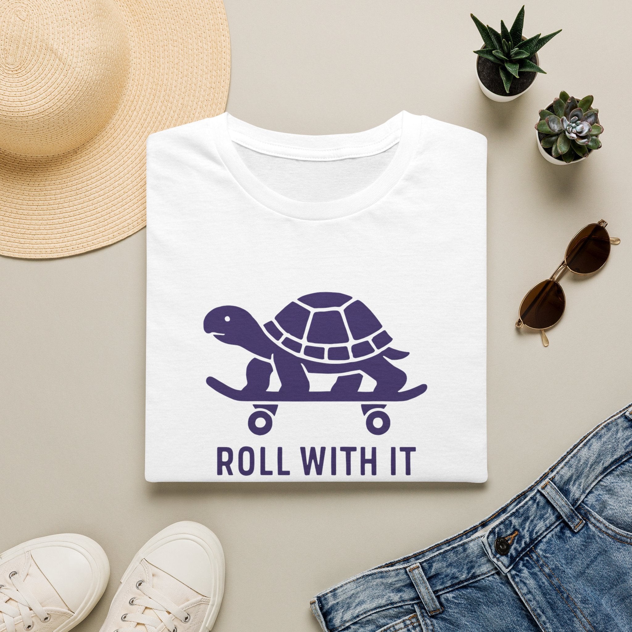 Turtle on Skateboard T-Shirt