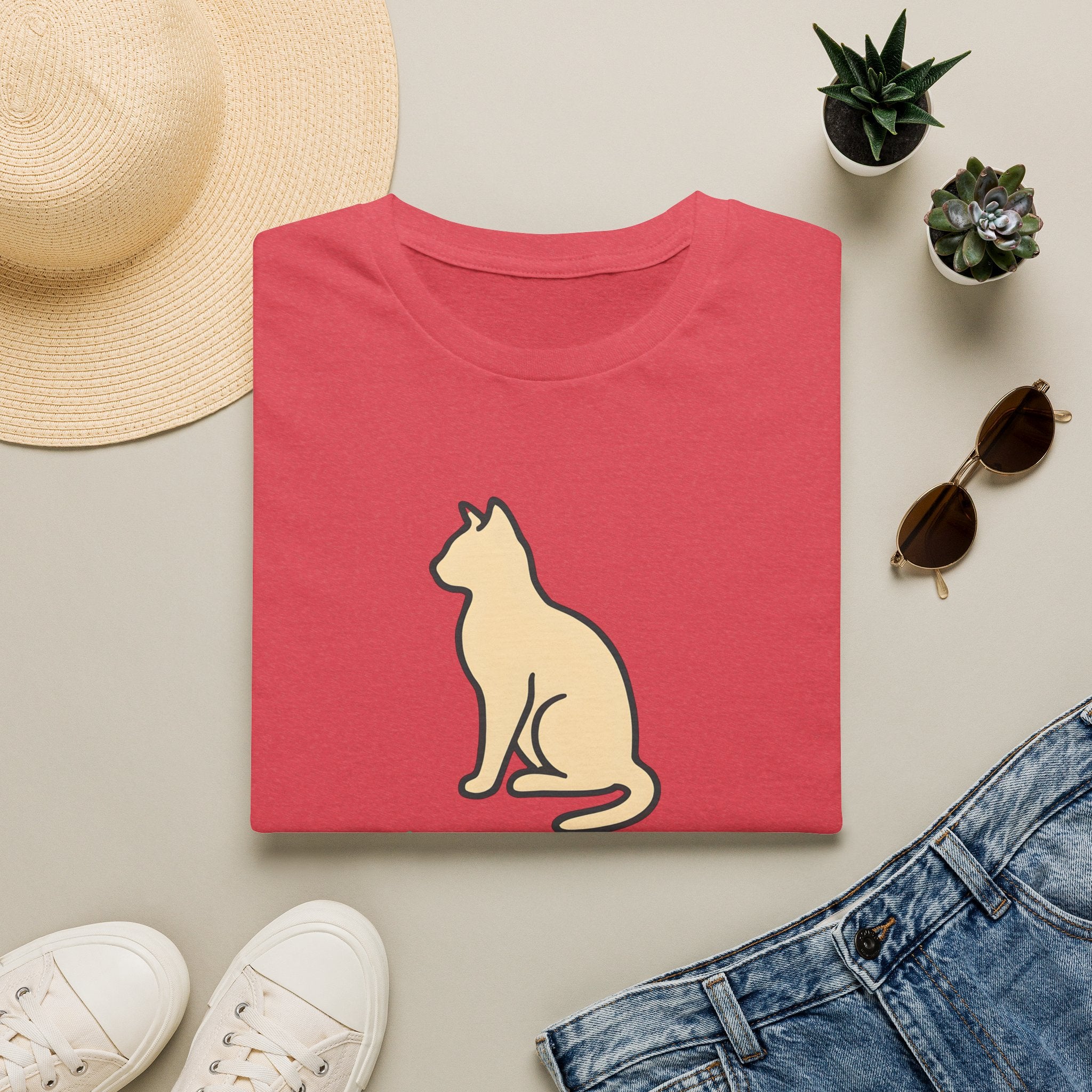 Meowtivation Cat Illustration T-Shirt