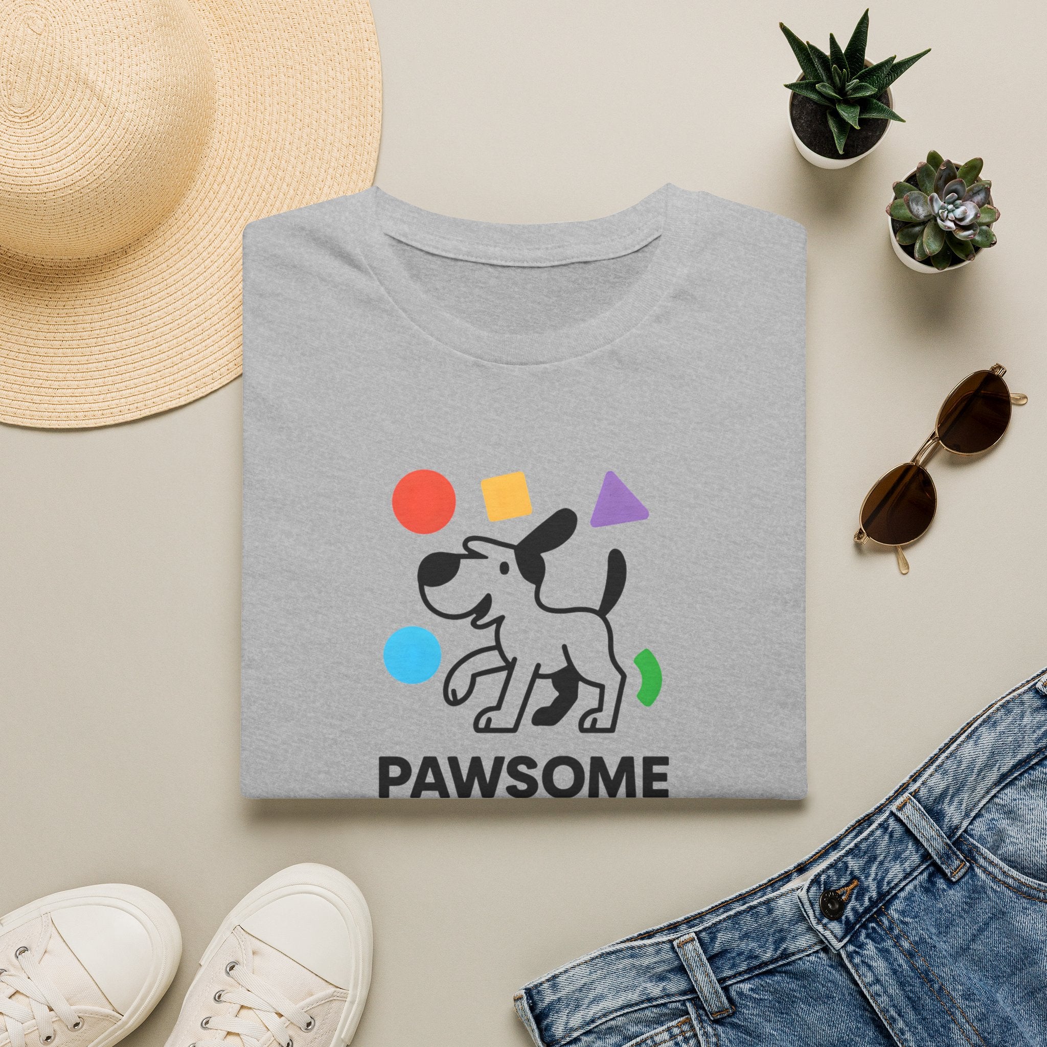 Unicorn with colorful shapes T-Shirt