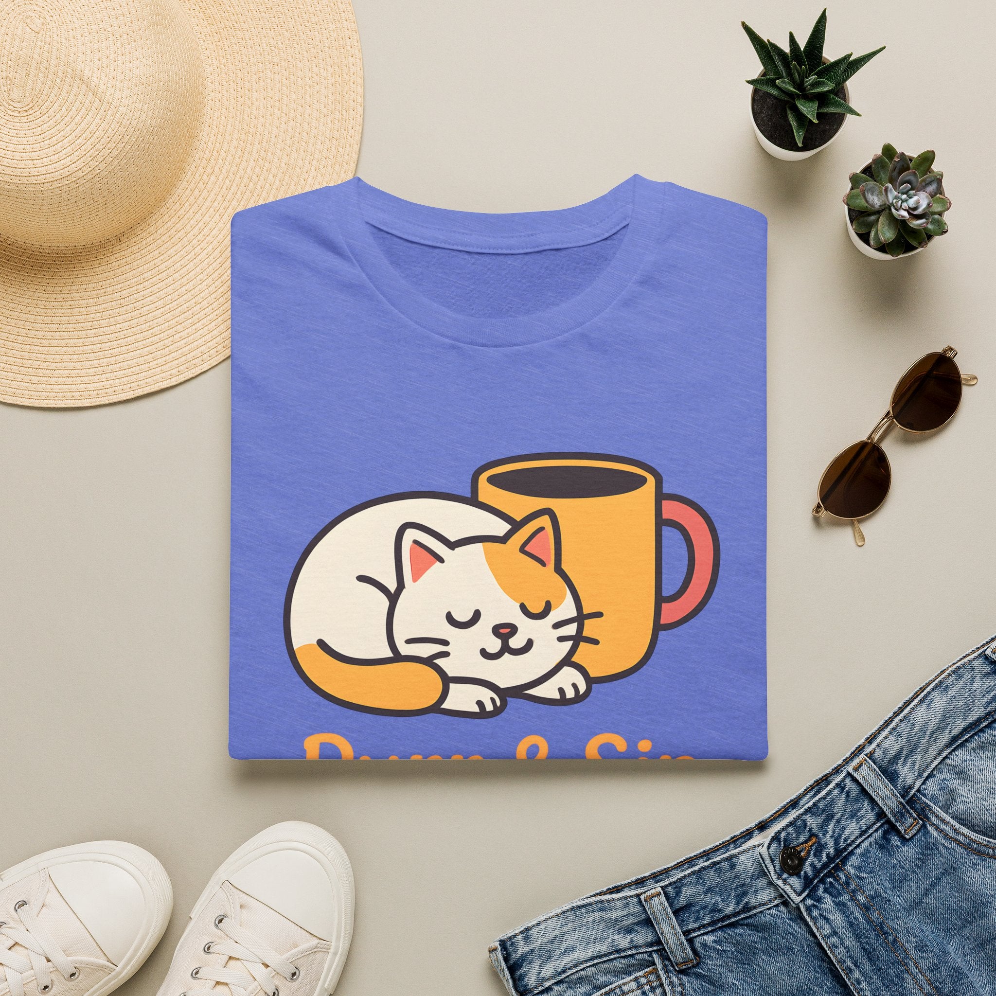 Purr and Sip Logo T-Shirt