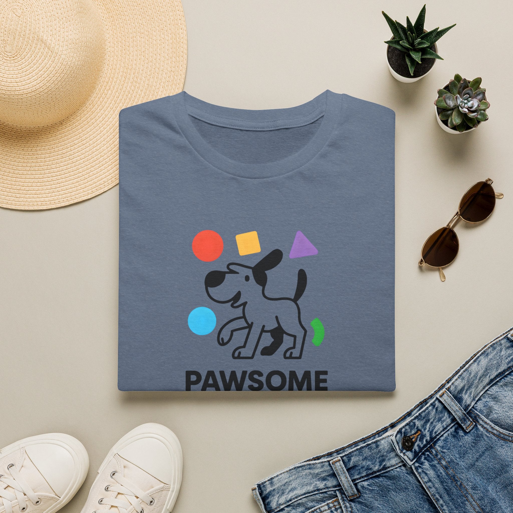 Unicorn with colorful shapes T-Shirt