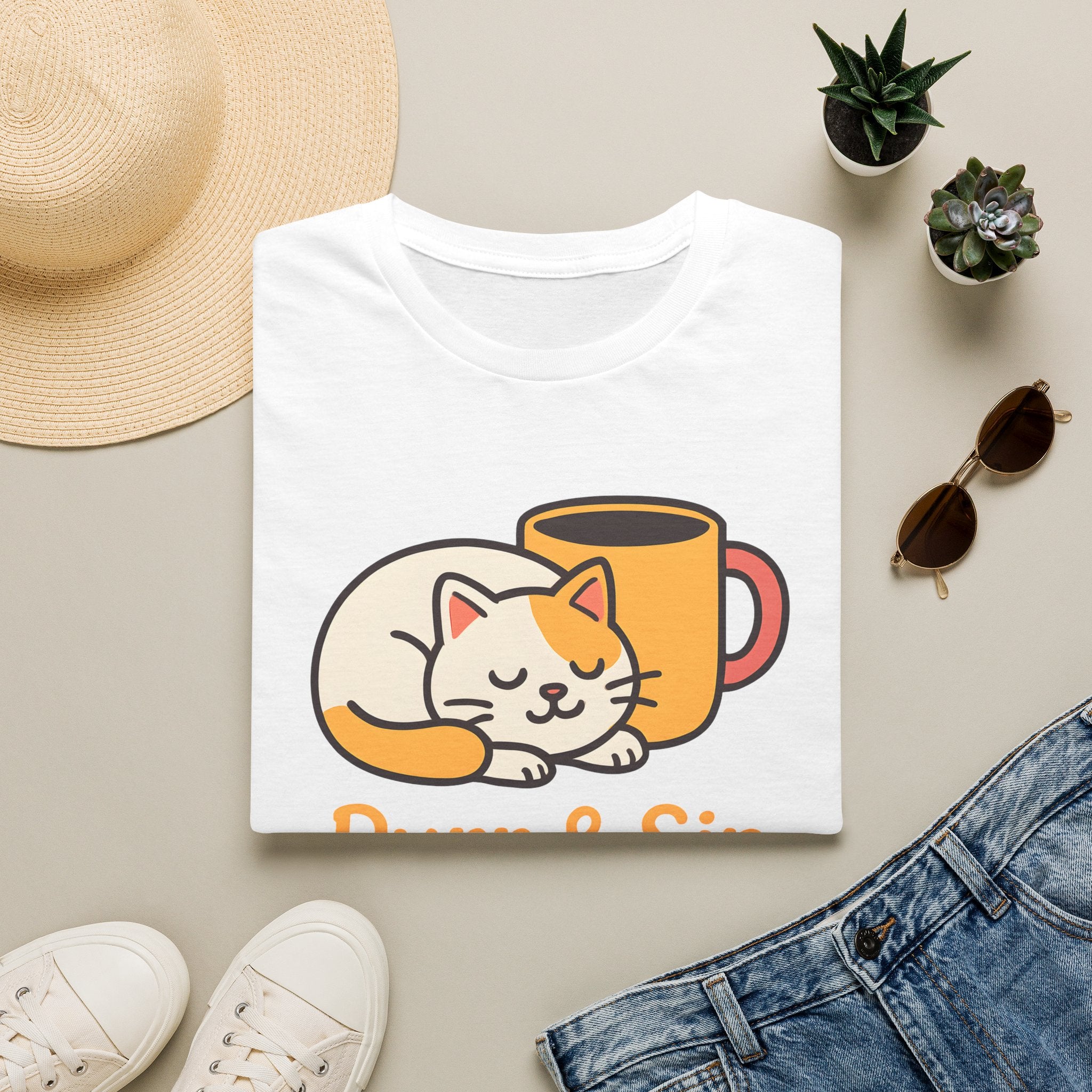 Purr and Sip Logo T-Shirt