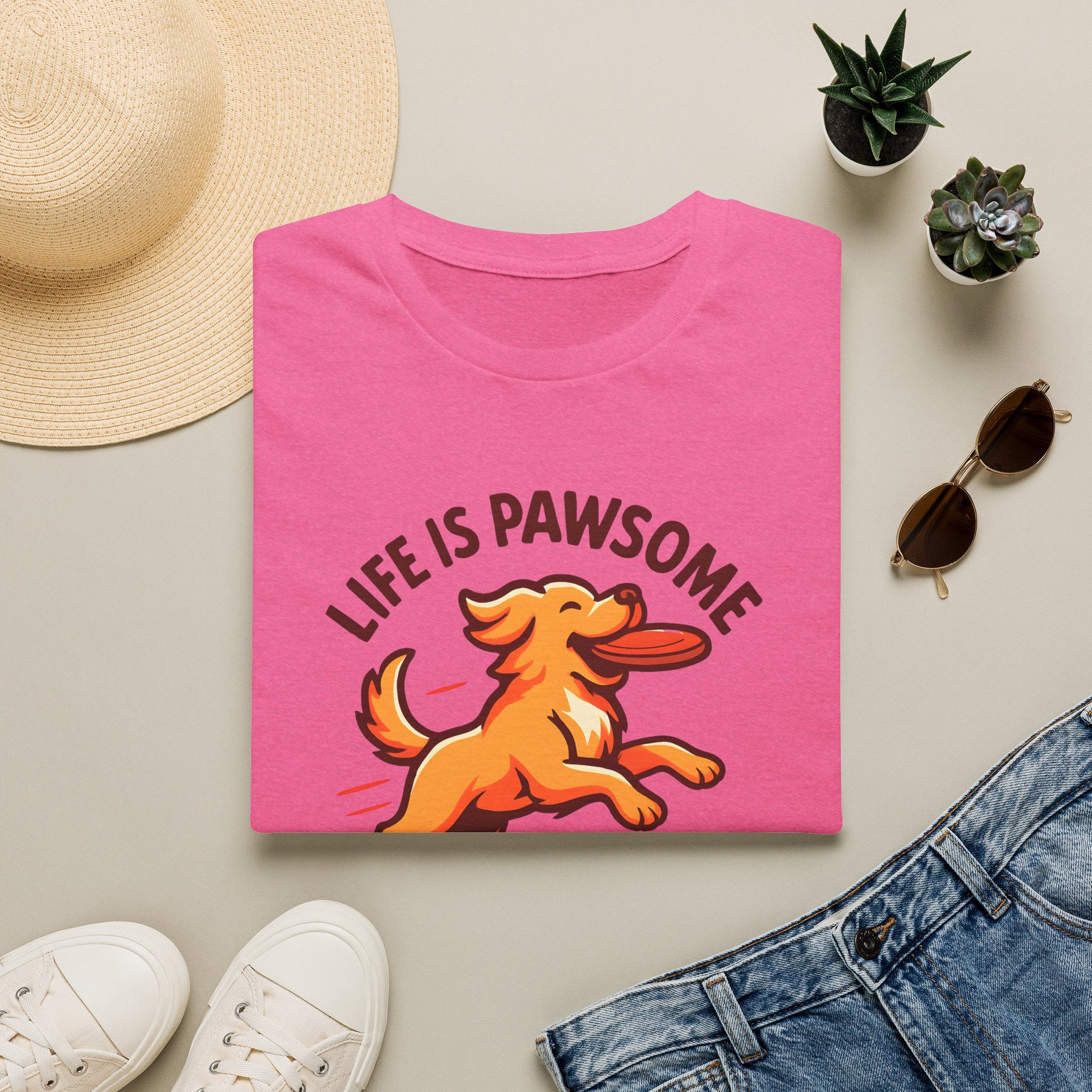 Dog Frisbee Fetch T-Shirt