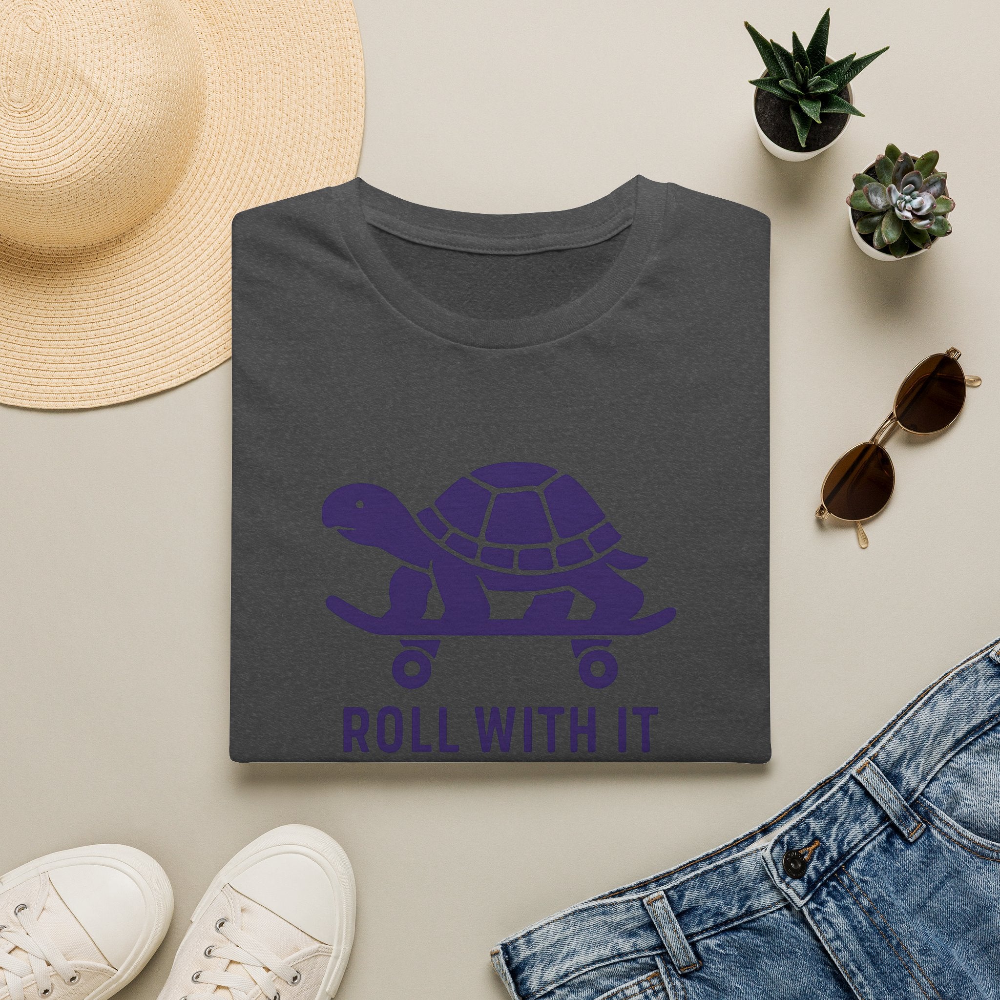 Turtle on Skateboard T-Shirt