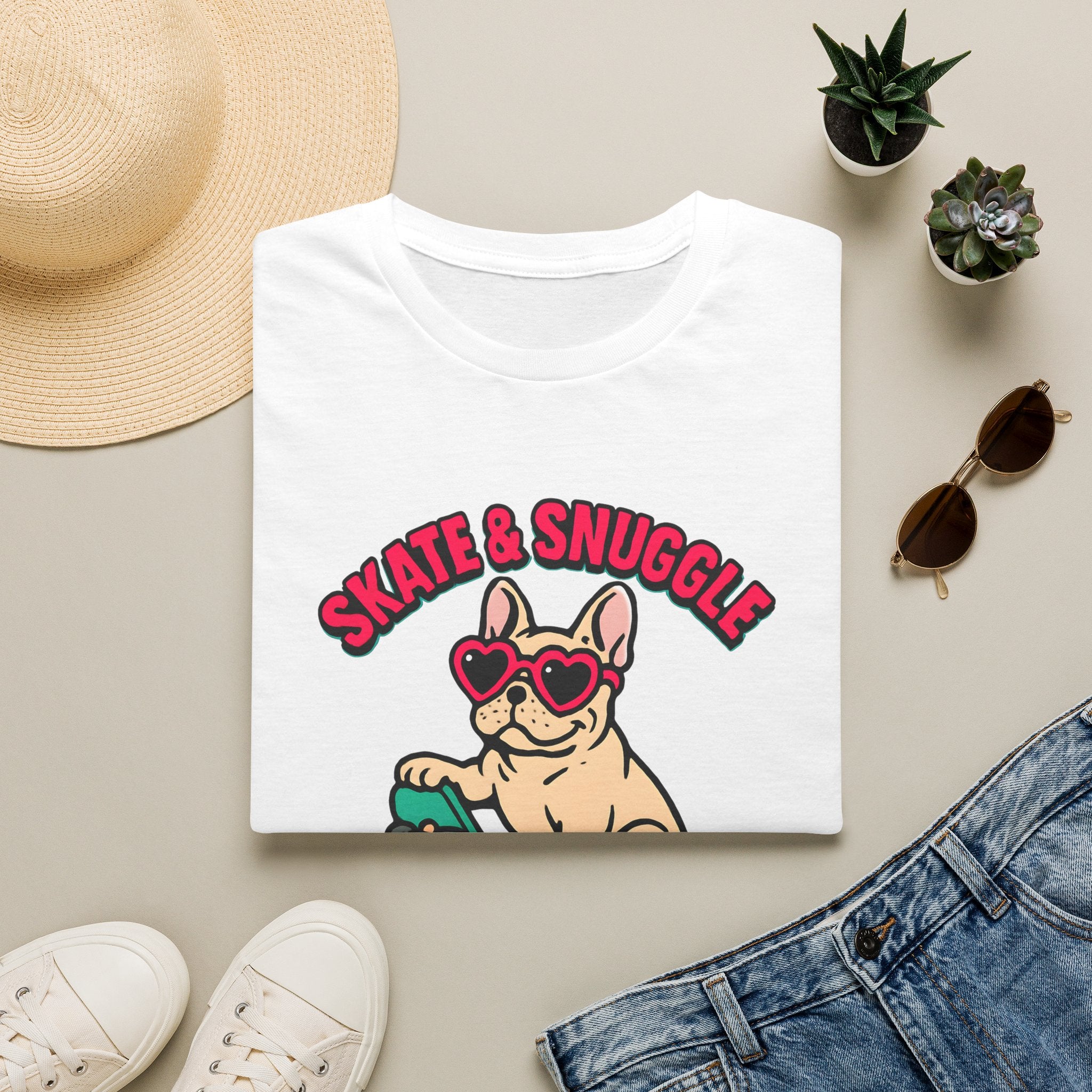 Skate and Snuggle Pup T-Shirt