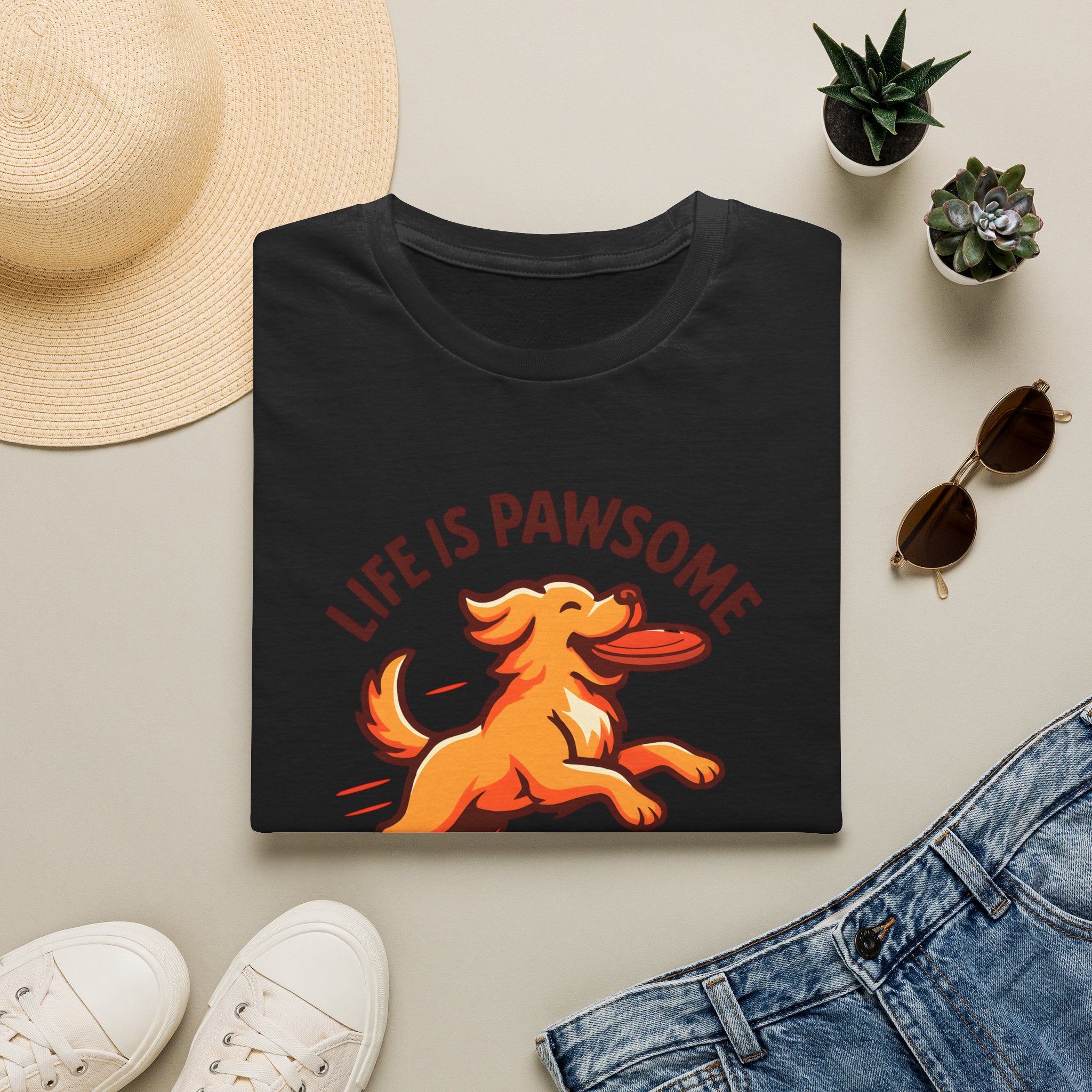 Dog Frisbee Fetch T-Shirt
