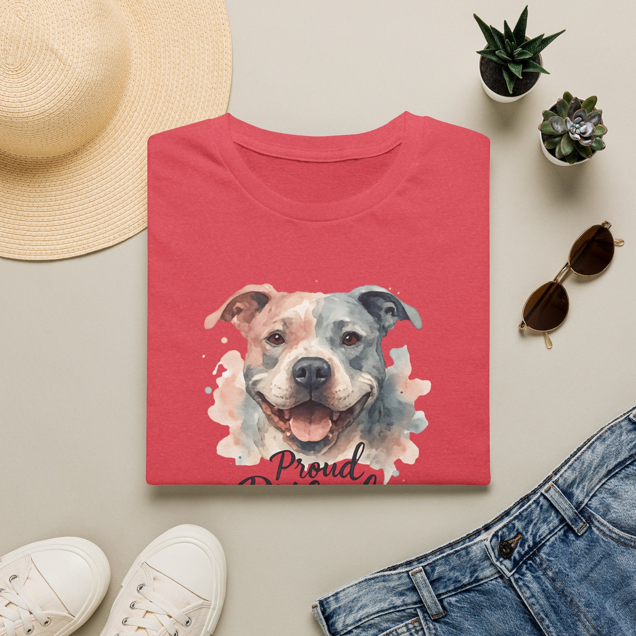 Proud Pitbull Mom T-Shirt