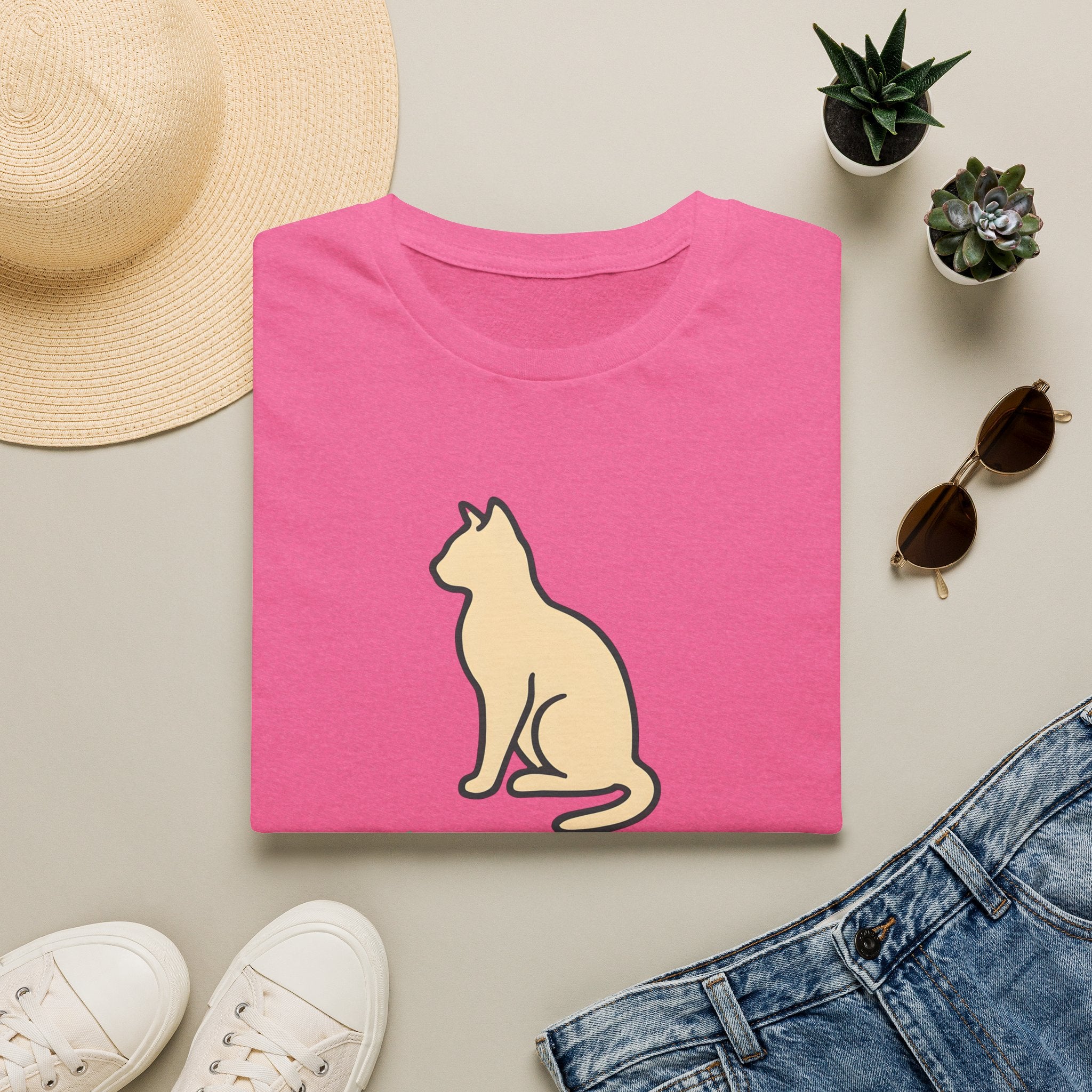 Meowtivation Cat Illustration T-Shirt