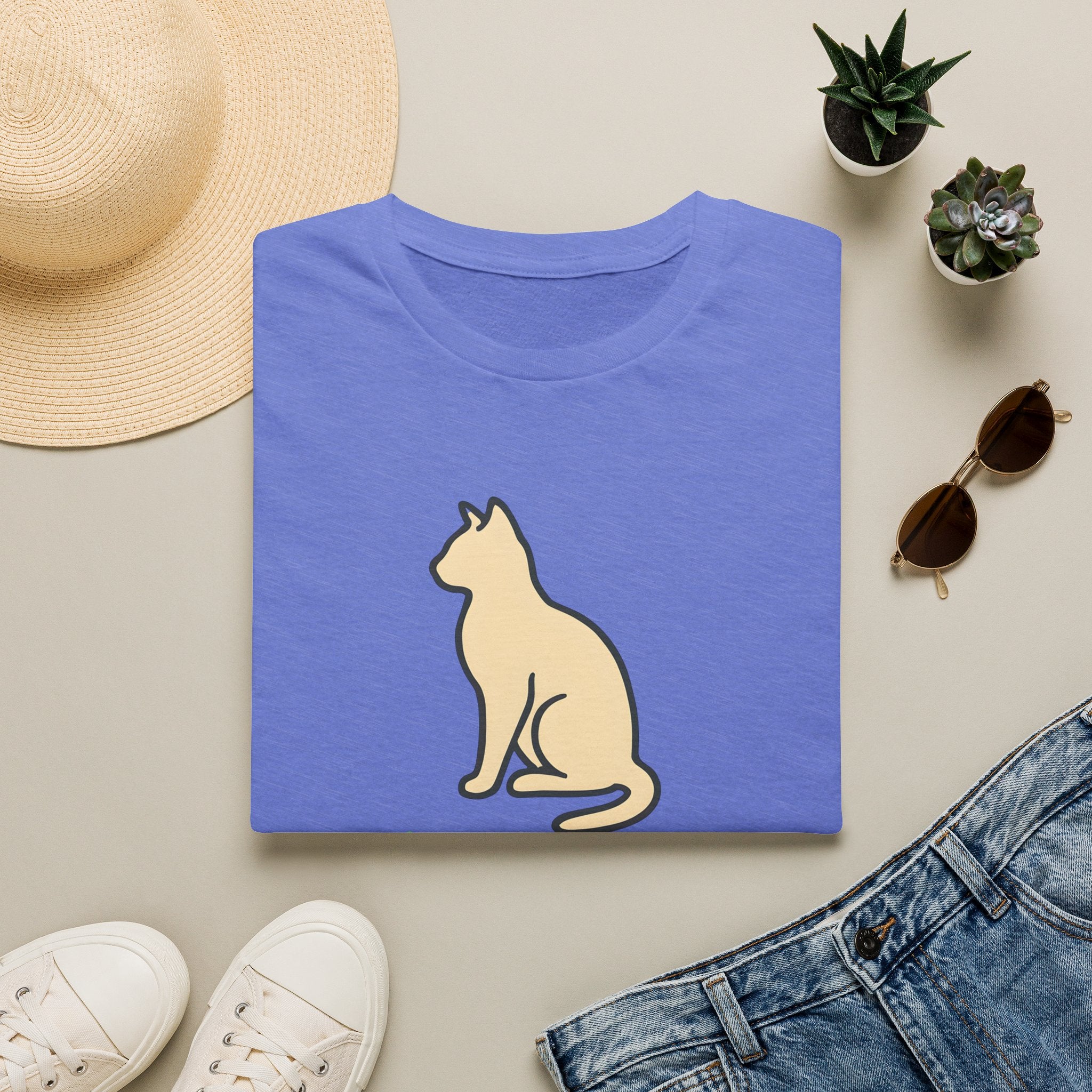 Meowtivation Cat Illustration T-Shirt