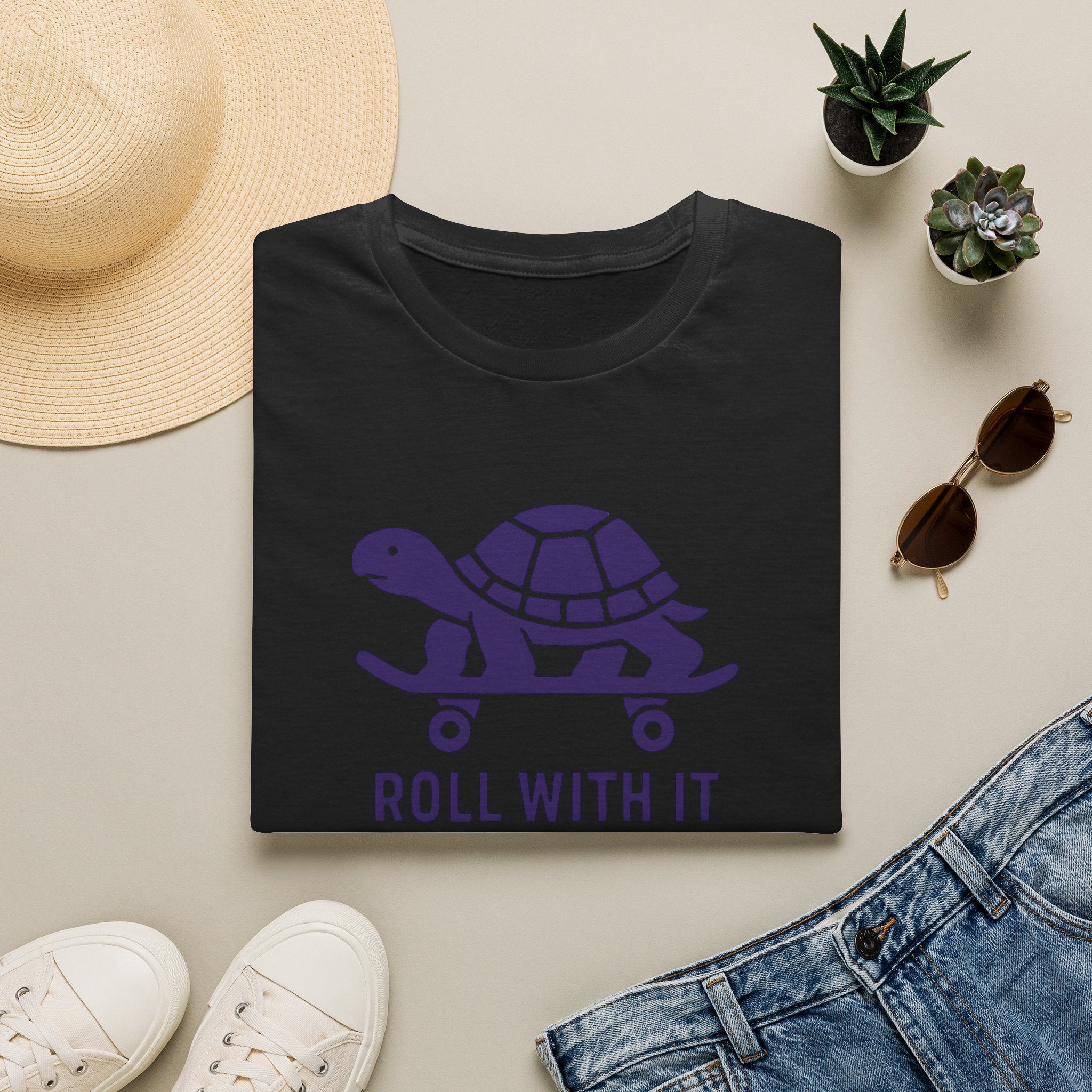Turtle on Skateboard T-Shirt