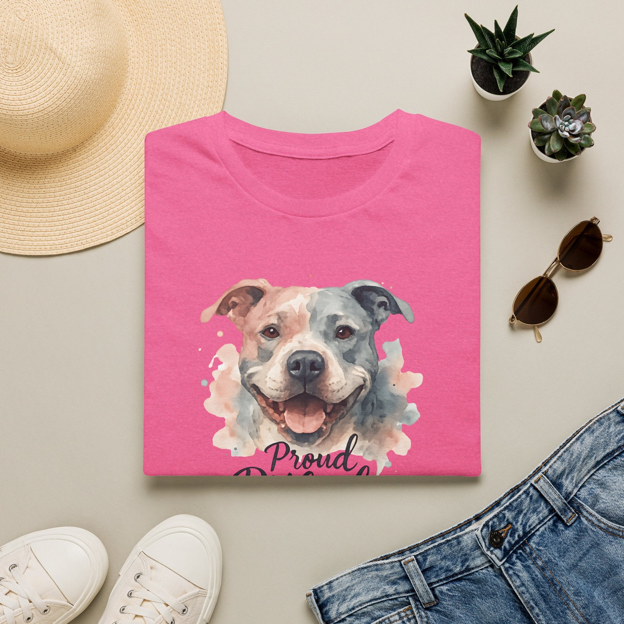 Proud Pitbull Mom T-Shirt